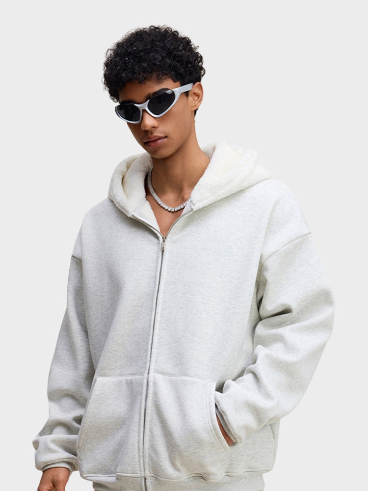 DCRB Zipper with Teddy Hoodie