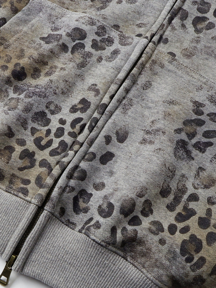 DCRB Leopard Vintage 400 GSM Washed Hoodie