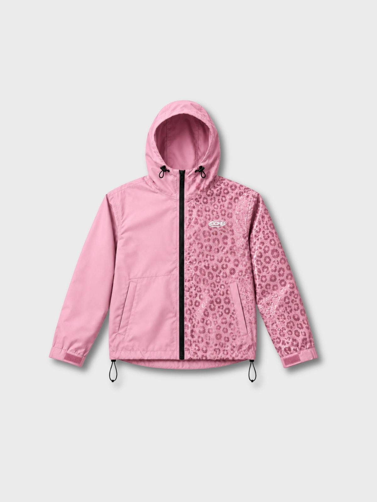 DCRB Beige Water Reactive Cheetah Rain Jacket