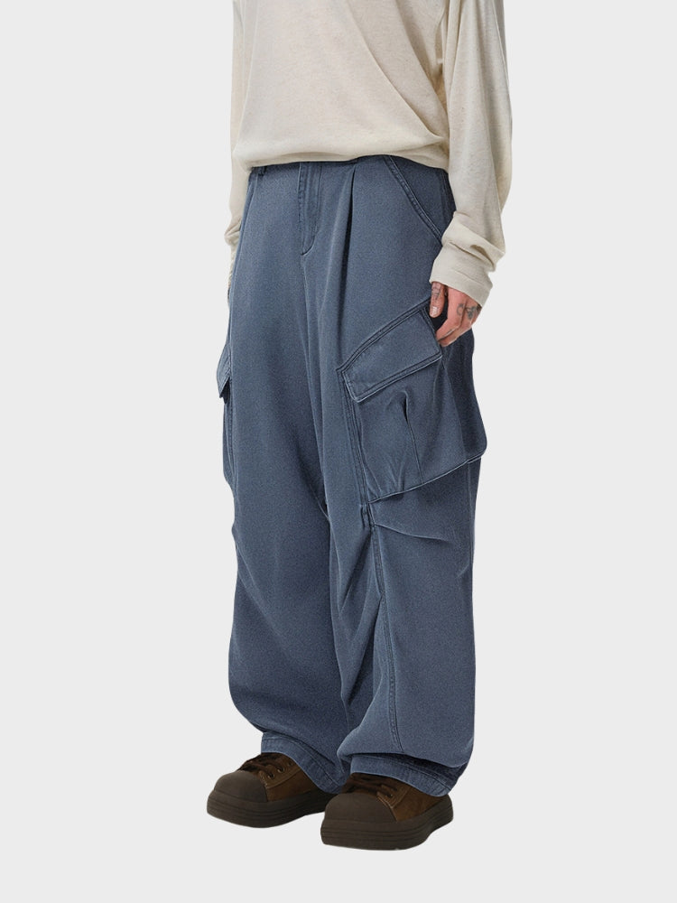 DCRB Oversized Wrinkled Cargo Denim