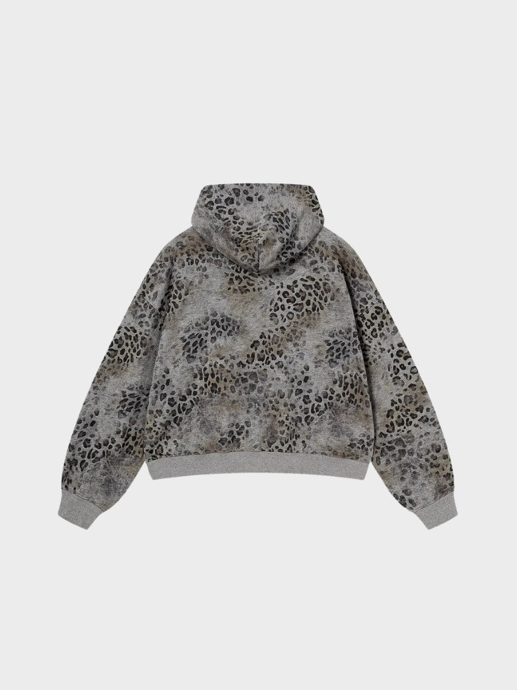 DCRB Leopard Vintage 400 GSM Washed Hoodie
