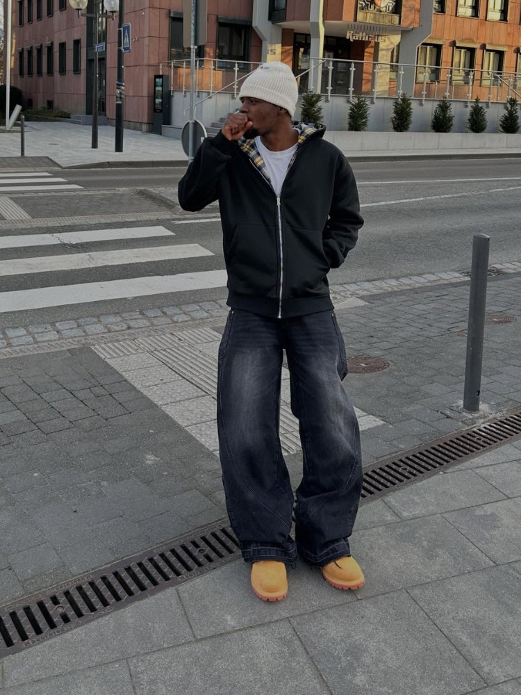 DCRB Inside Out Checkered Zipper