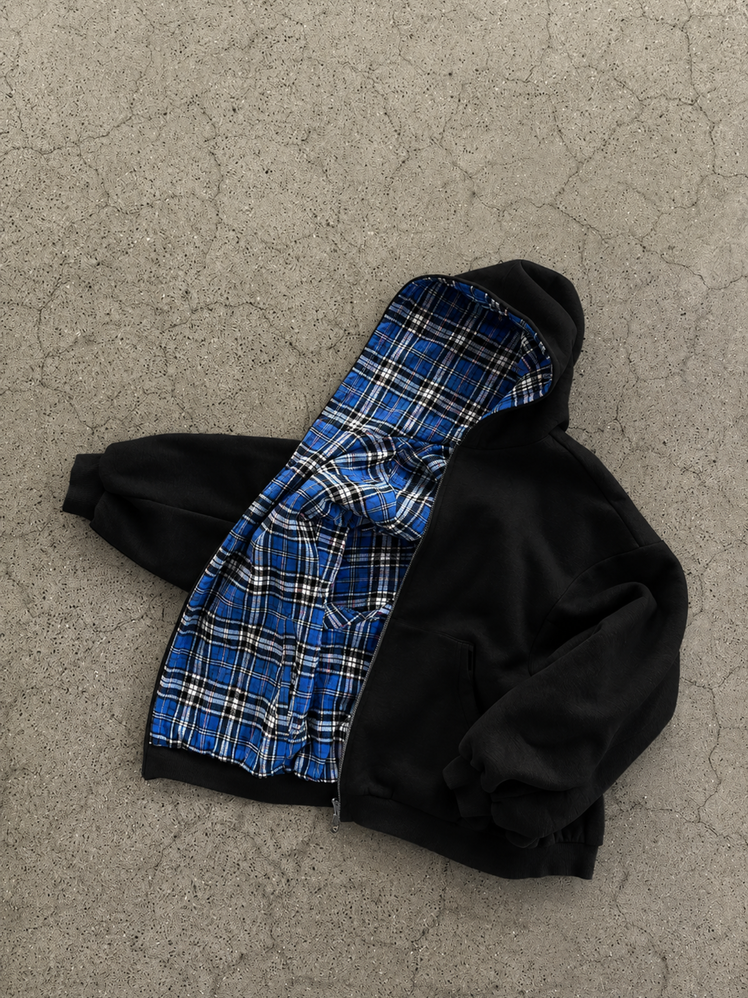 DCRB Inside Out Checkered Zipper