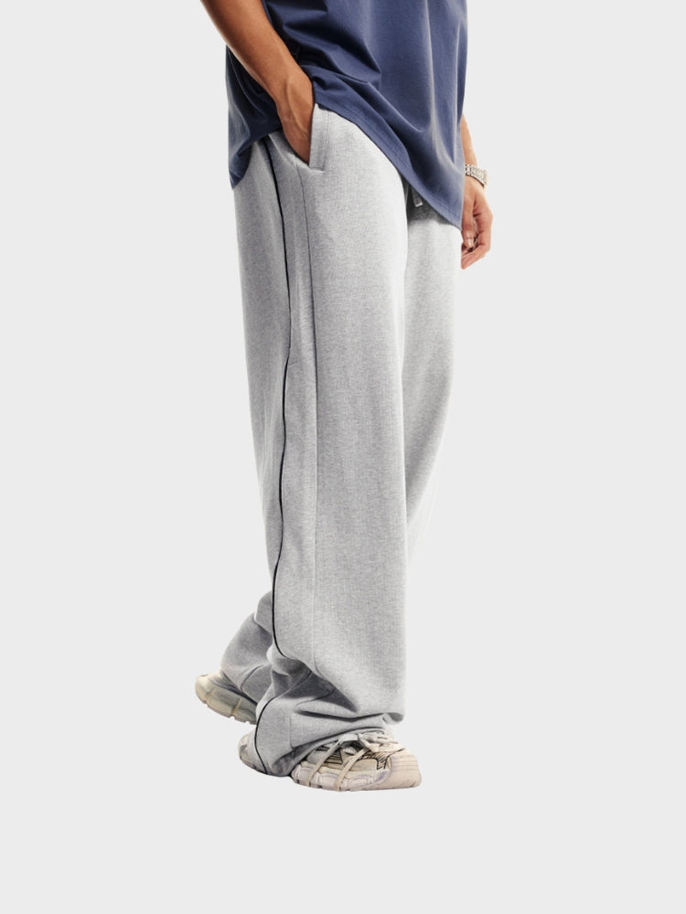 DCRB 380 GSM Striped Open Leg Joggers