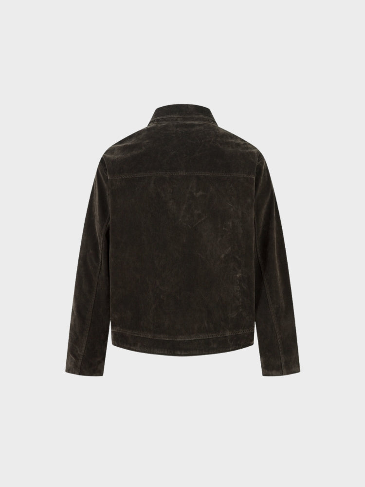 DCRB Retro Spliced Suide Jacket