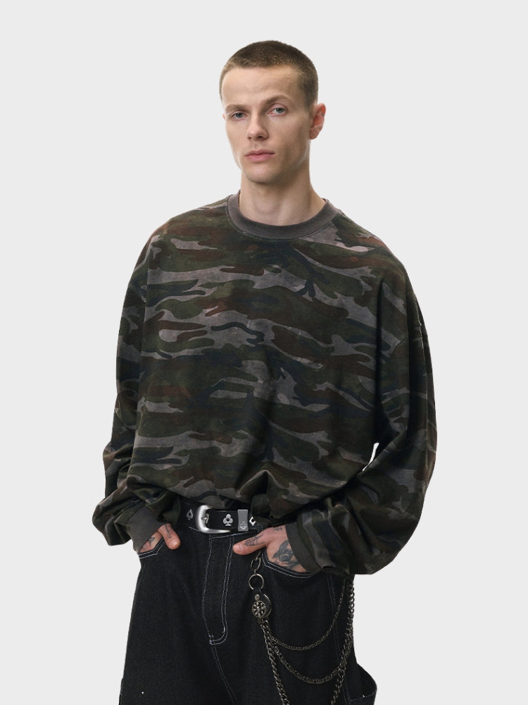 DCRB Camo Boxy Fit Longsleeve