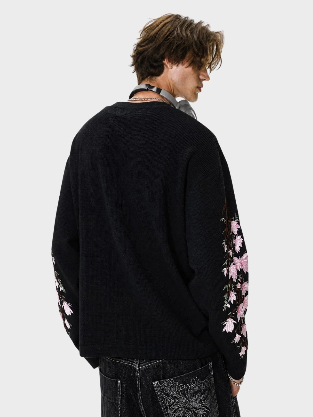 DCRB Florar Embroidered Waffle Longsleeve