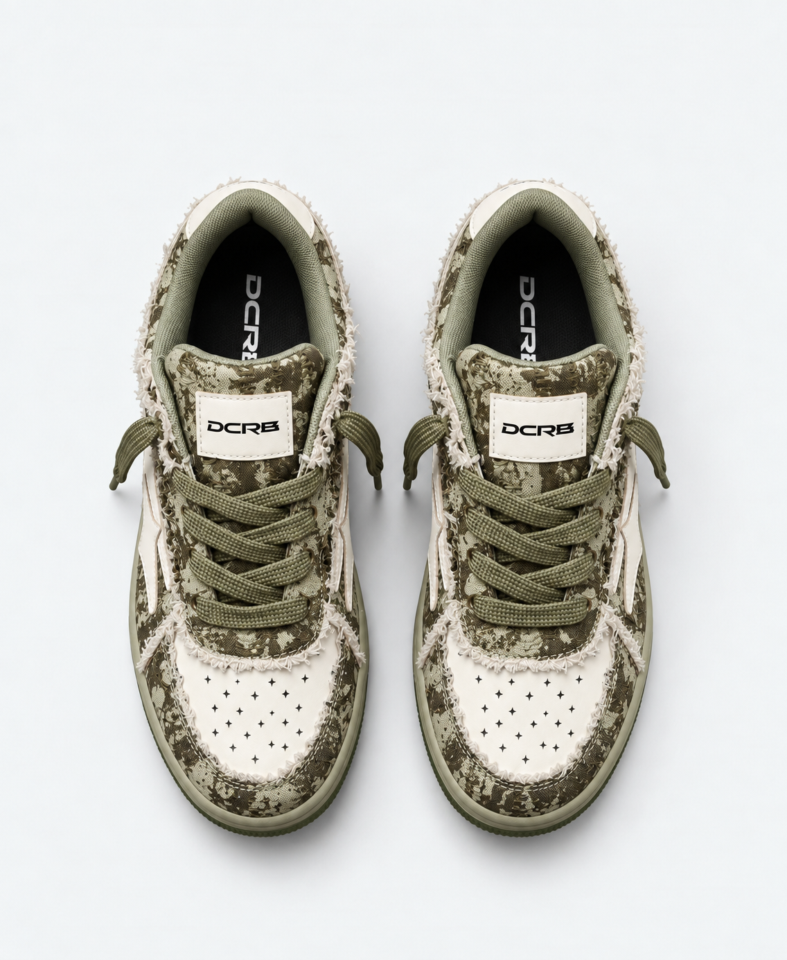 DCRB Army Green Distressed Sneakers