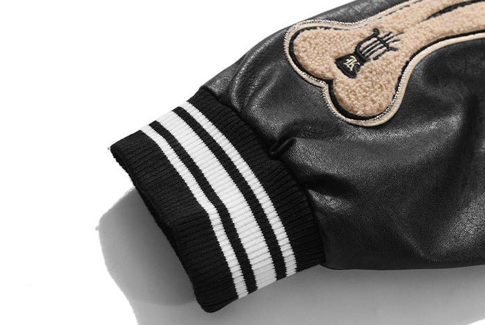 Veste Varsity Vintage Os Noir