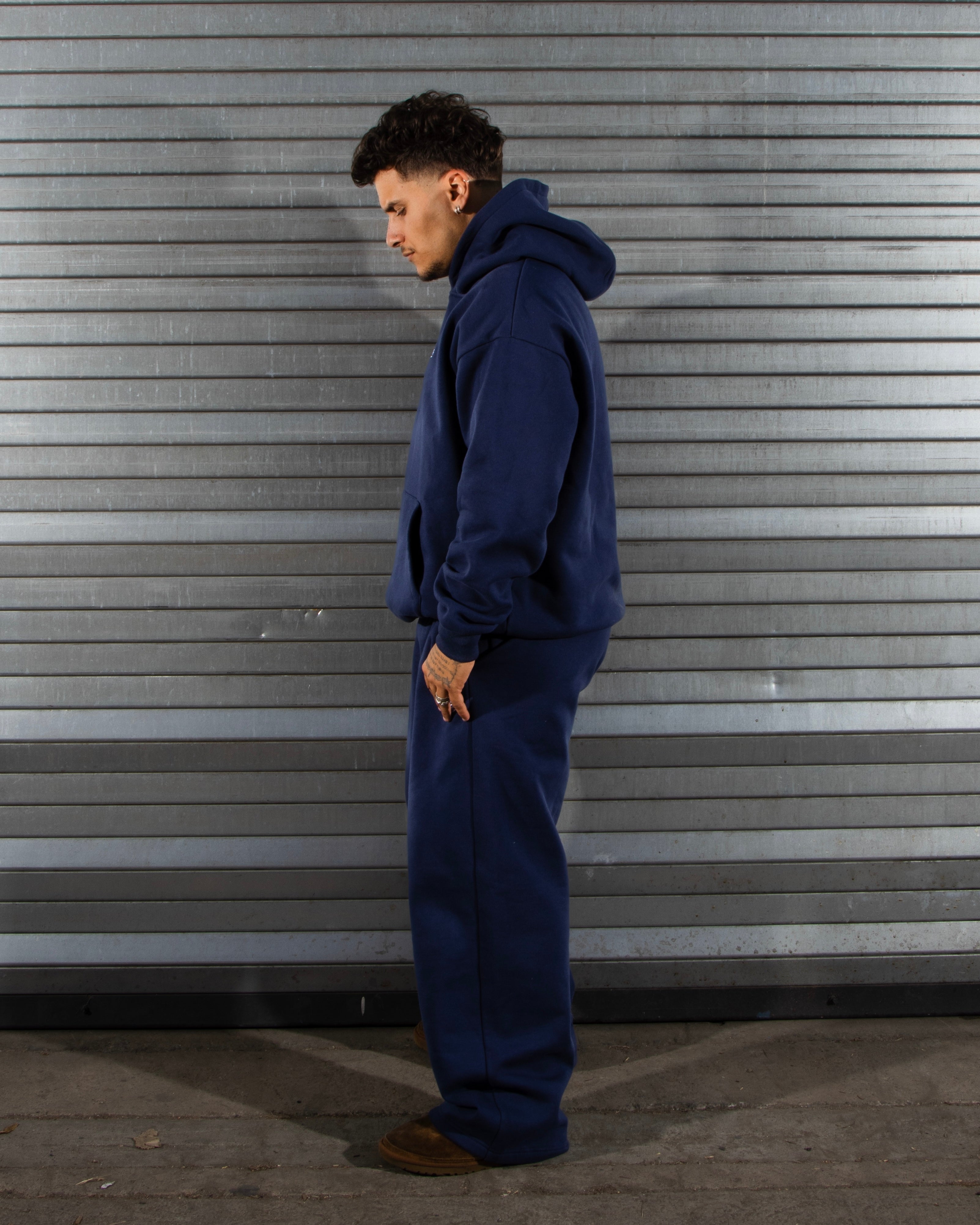 Navy Blue Tracksuit Set