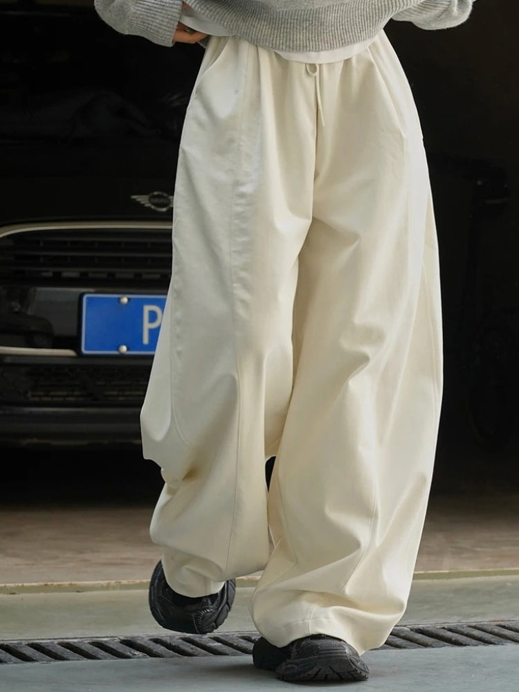 Pantalon ample à attente haute