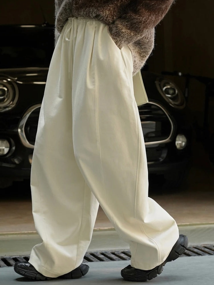 Pantalon ample à attente haute