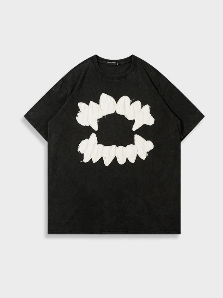 T-shirt à dents vintage