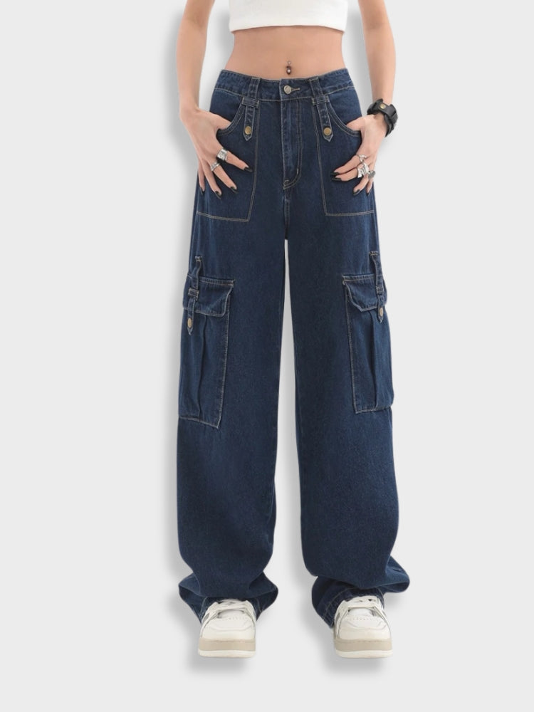 Jean cargo patchwork