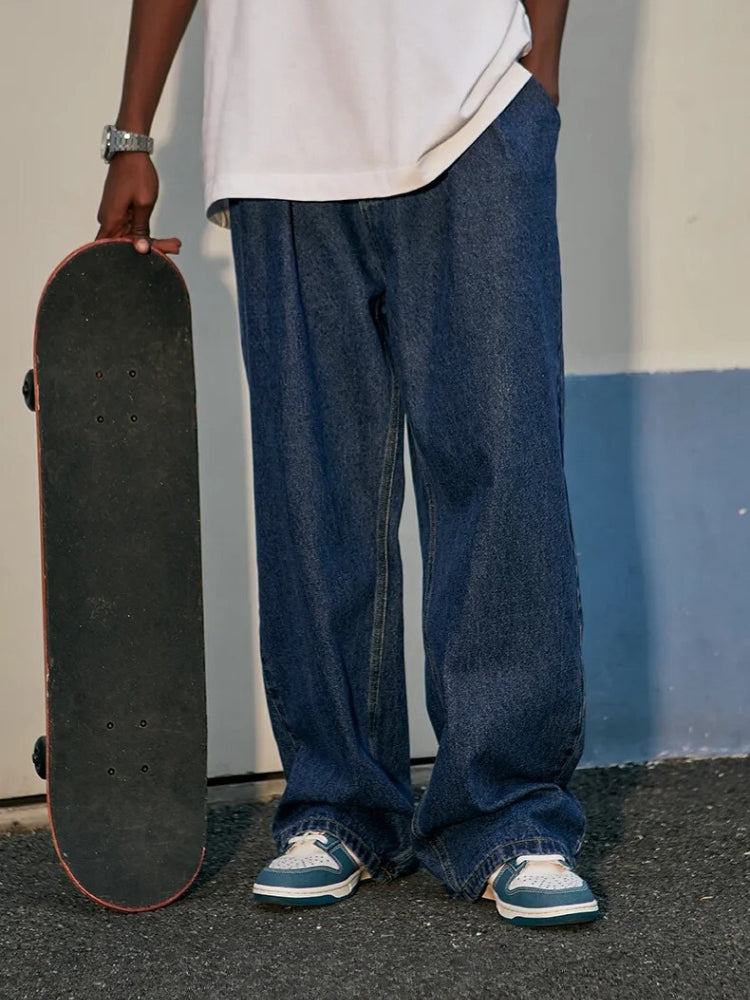 Jean rétro jambe droite