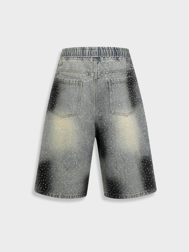 Rhinestone Denim Jorts