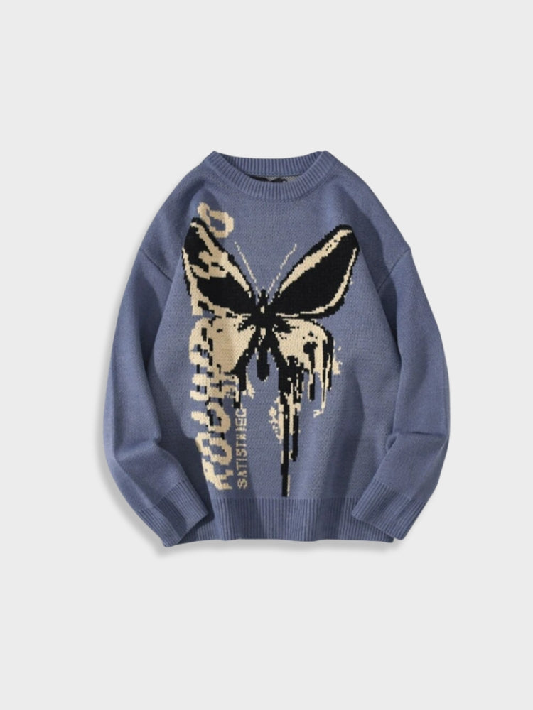Pull papillon vintage