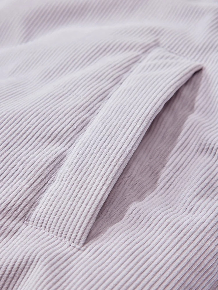 Veste réversible en polaire et velours côtelé