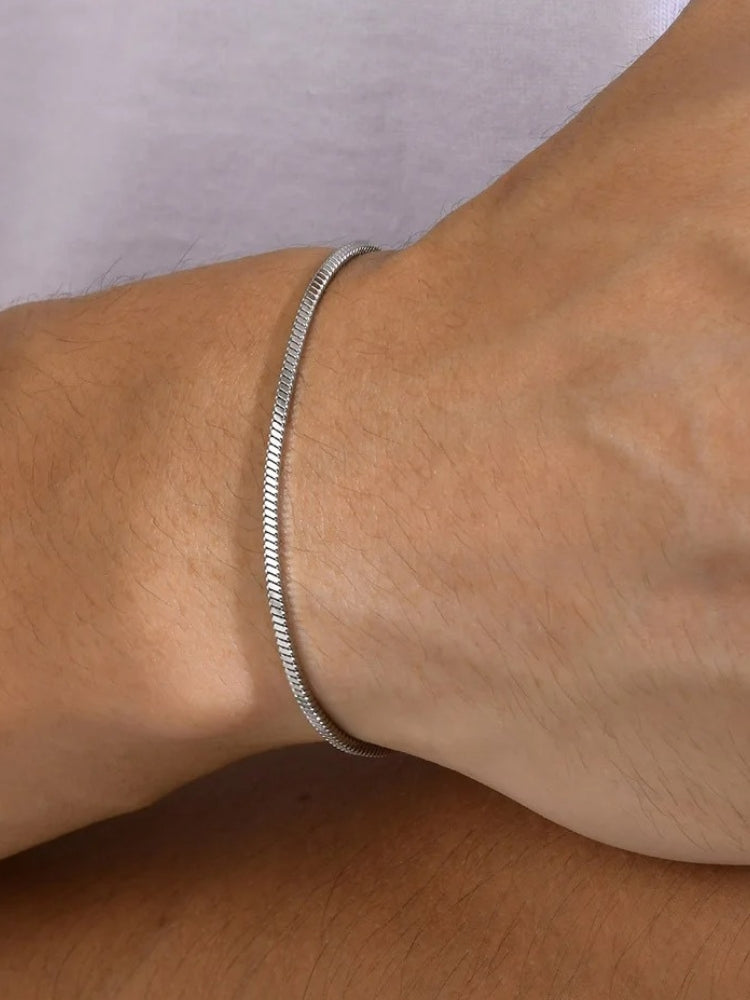 Bracelet élégant serpent carré