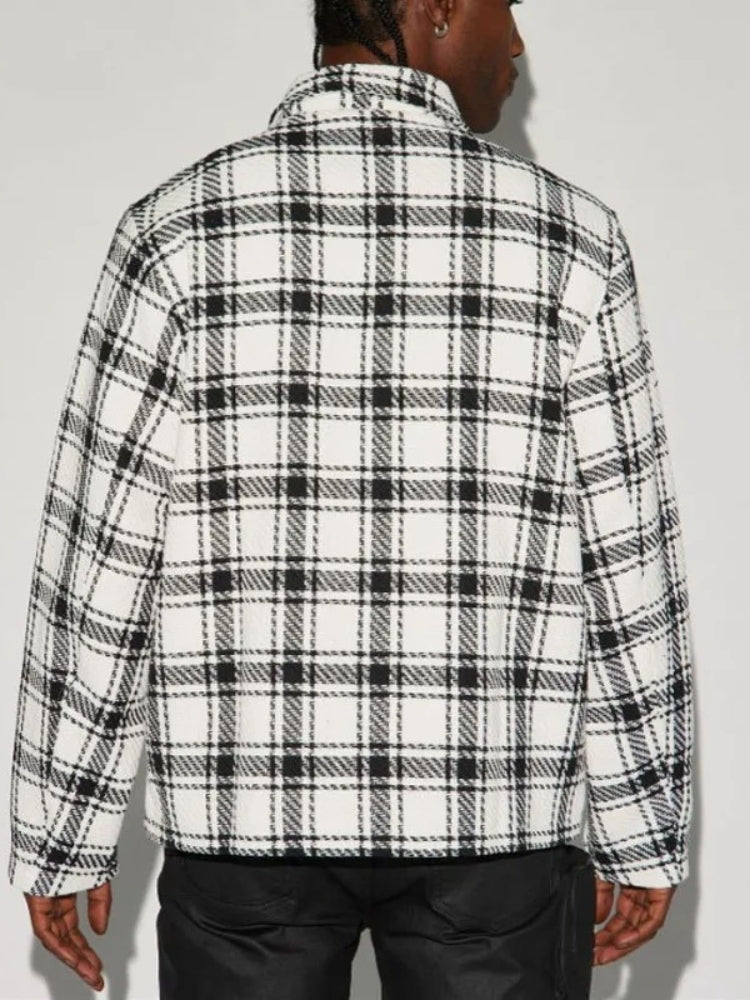 Blouse à carreaux vintage