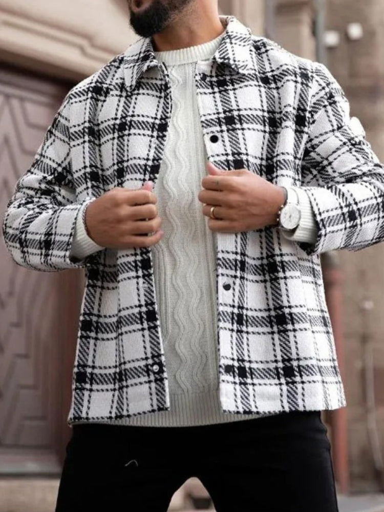 Blouse à carreaux vintage