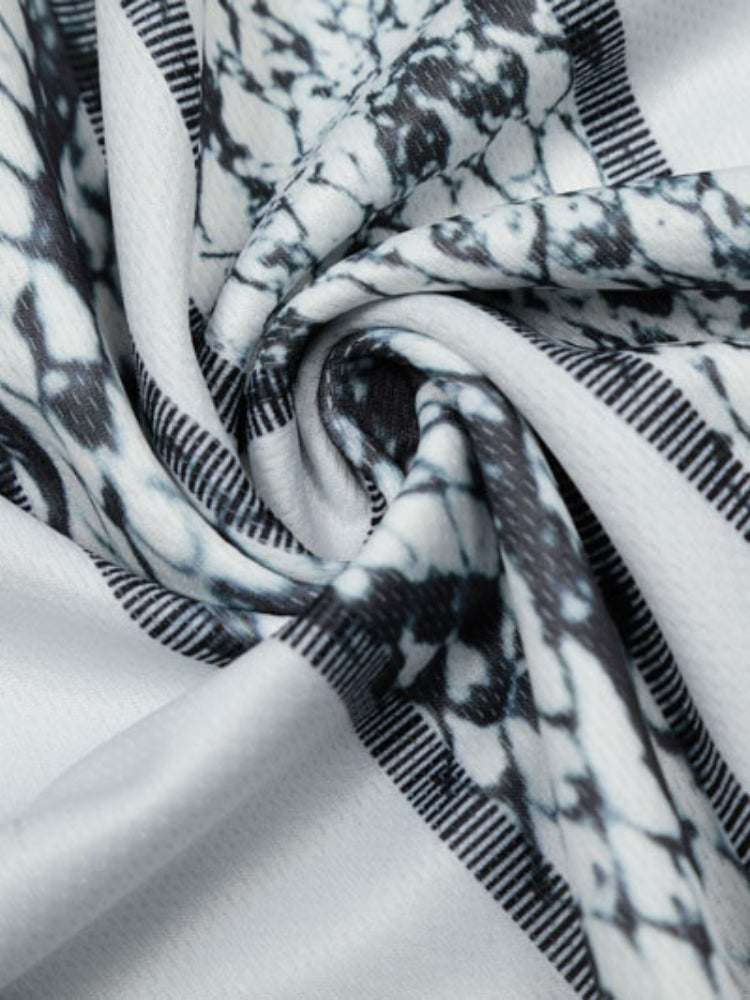 DCRB Snake Print Baseball Tee