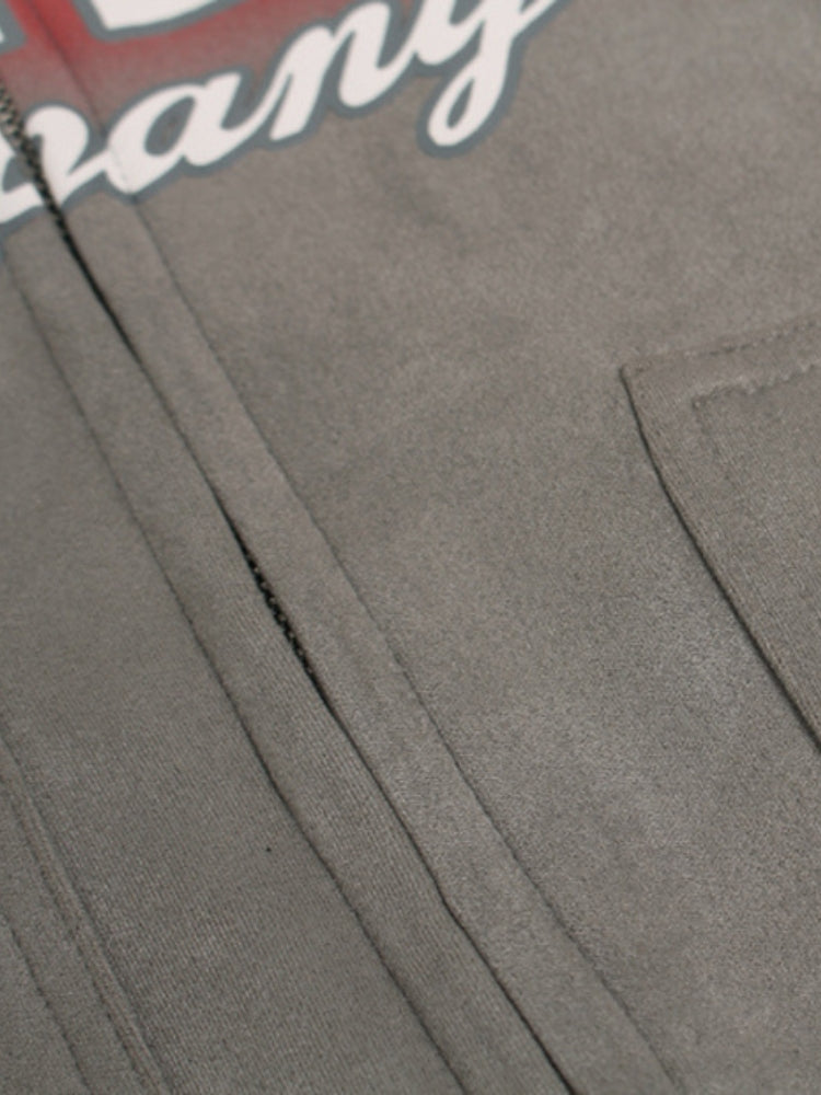 DCRB Two Piece Suede Hoodie