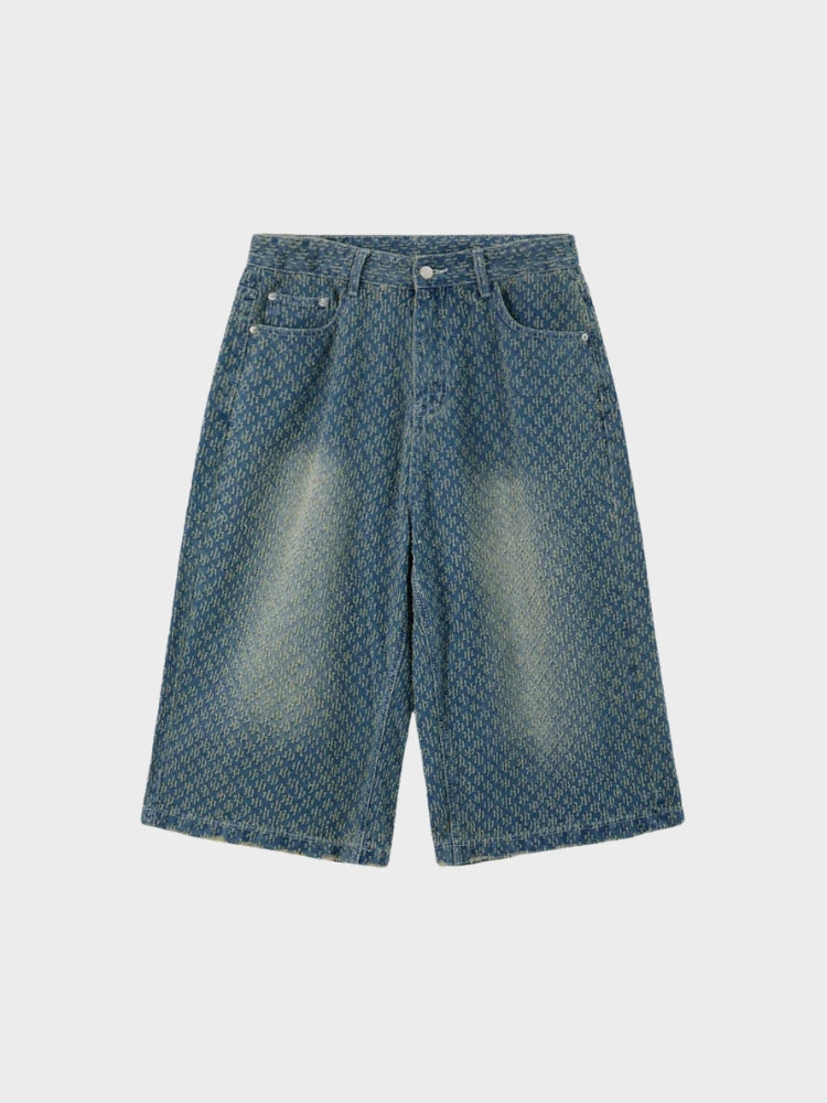 DCRB Textured Wide Leg Jorts