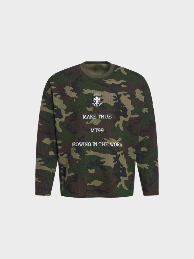 DCRB Waffle Knit Camo Longsleeve