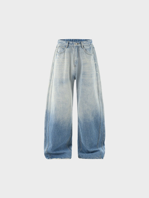 DCRB White Washed Baggy Denim Jeans