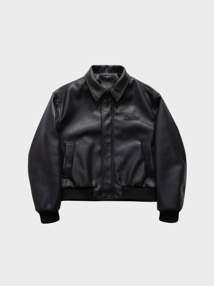 DCRB x Sade Faux Leather Bomber Jacket