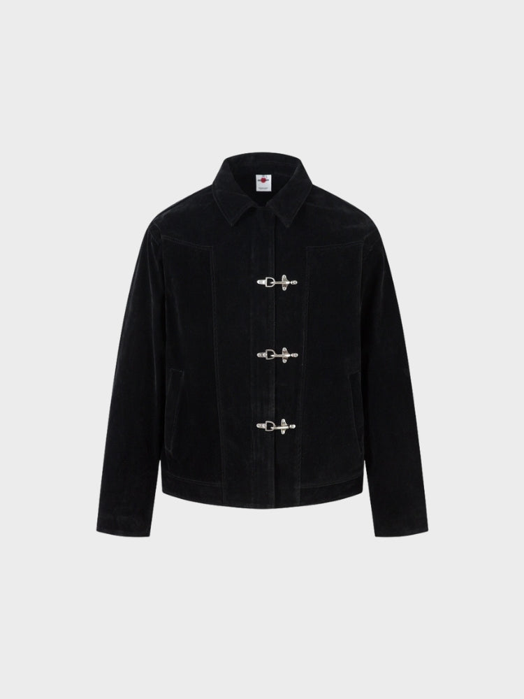 DCRB Retro Spliced Suide Jacket