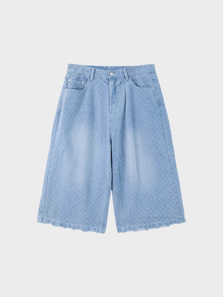 DCRB Textured Wide Leg Jorts