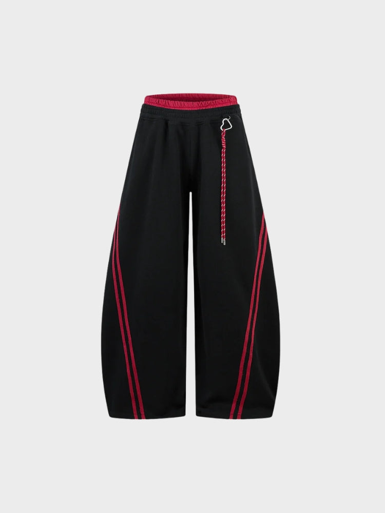 DCRB Striped Contrast Barrel Fit Joggers