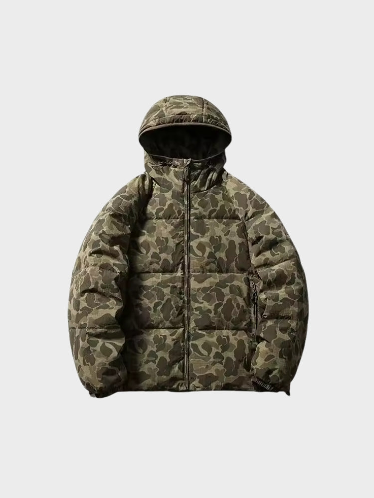 DCRB Cropped Camo Winter Parka