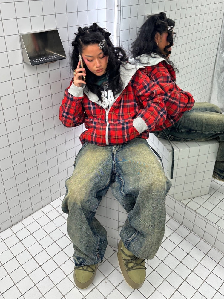 DCRB Inside Out Checkered Zipper