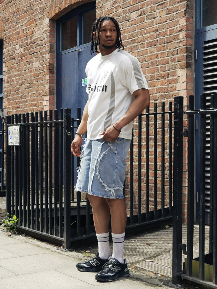 DCRB Distressed Street Denim Jorts