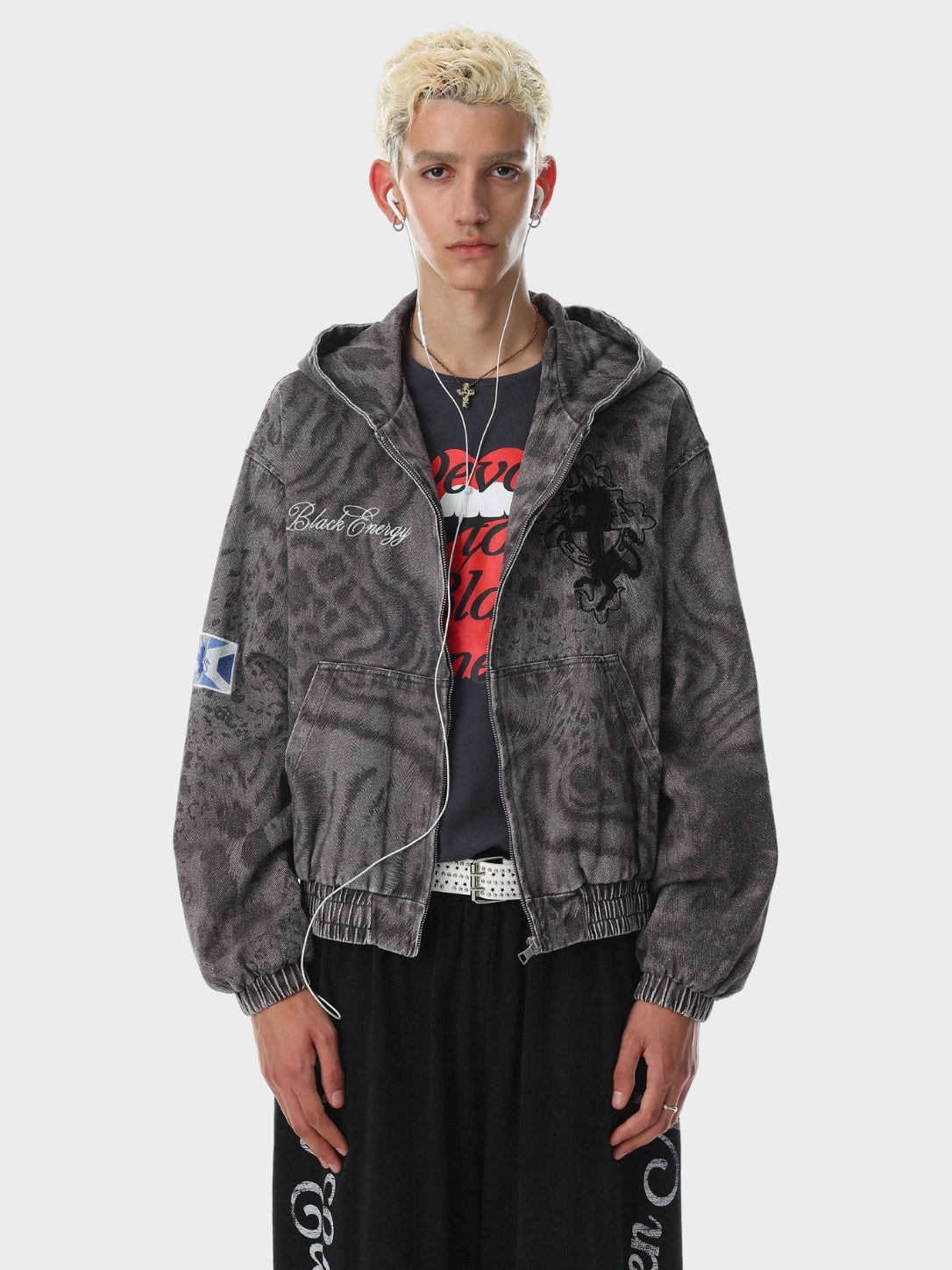 DCRB Ash Leopard Zip Jacket