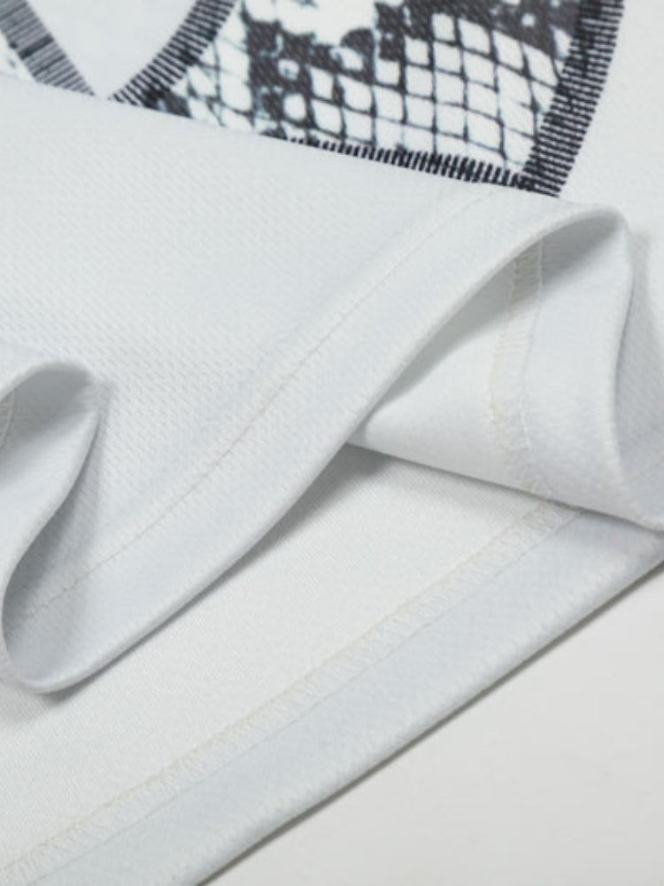 DCRB Snake Print Baseball Tee