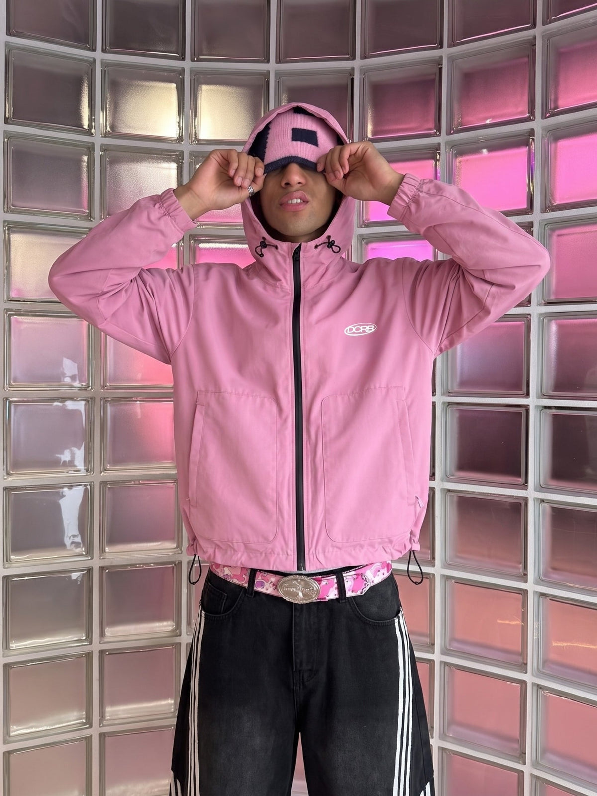 DCRB Black Water Reactive Cheetah Rain Jacket