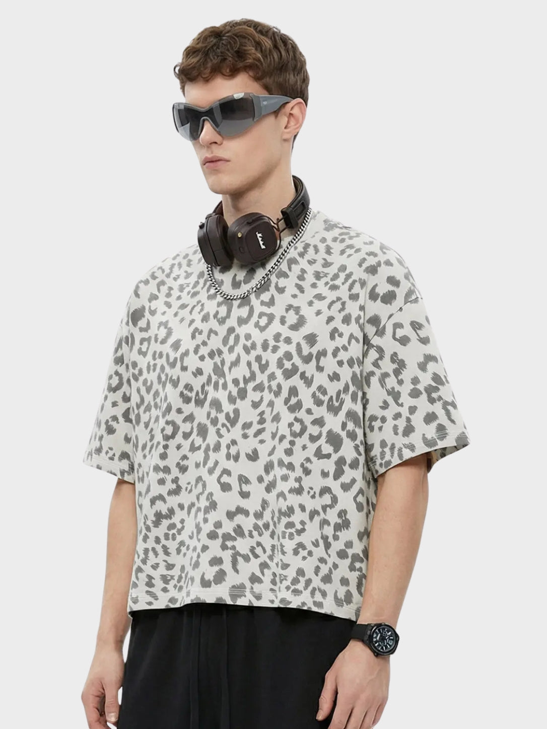 DCRB Leopard Print Boxy Tee