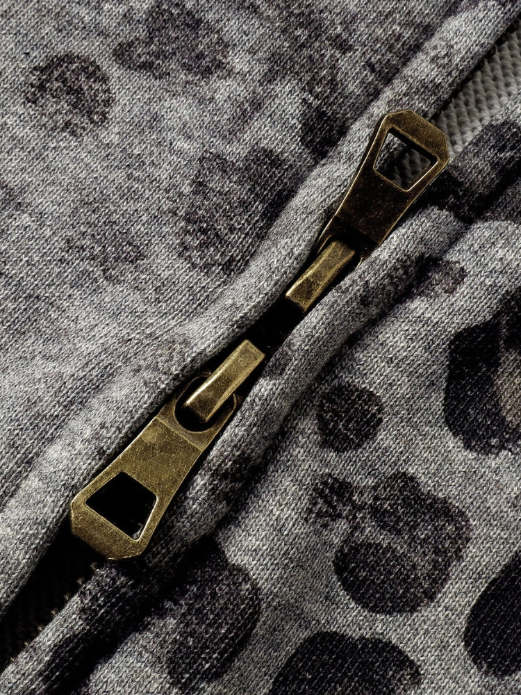 DCRB Leopard Vintage 400 GSM Washed Hoodie