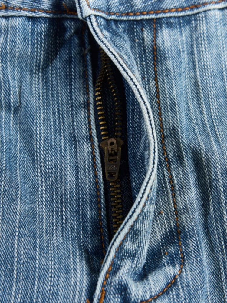 DCRB Baggy Washed Flower Denim Jeans