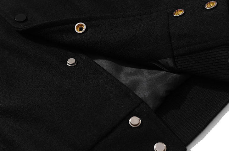 Veste Varsity Vintage Os Noir