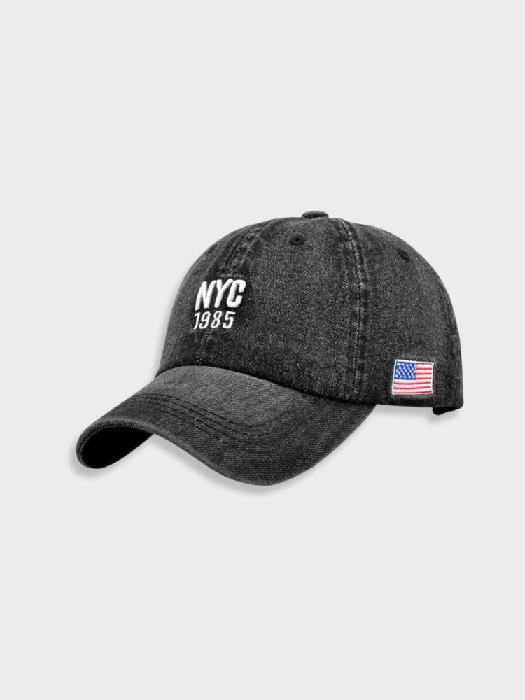 Casquette en jean NYC