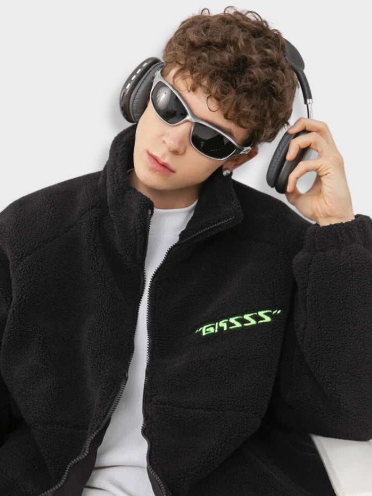 Veste gasss en laine d'agneau coupe ample