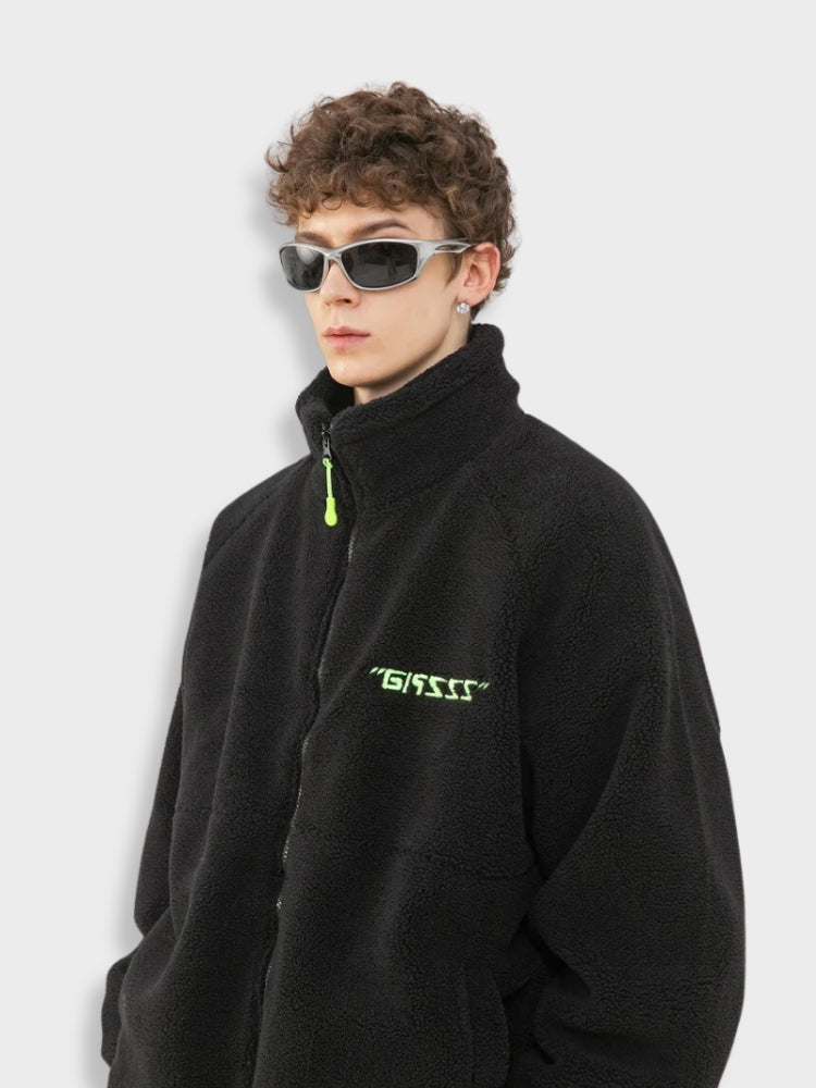 Veste gasss en laine d'agneau coupe ample