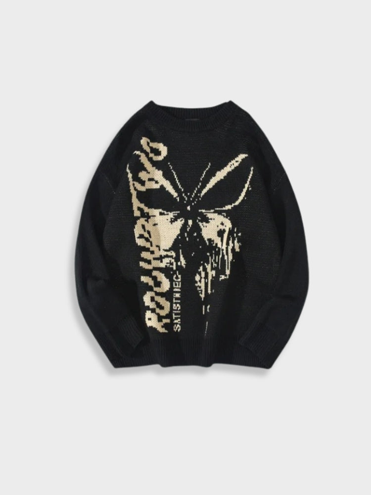 Pull papillon vintage
