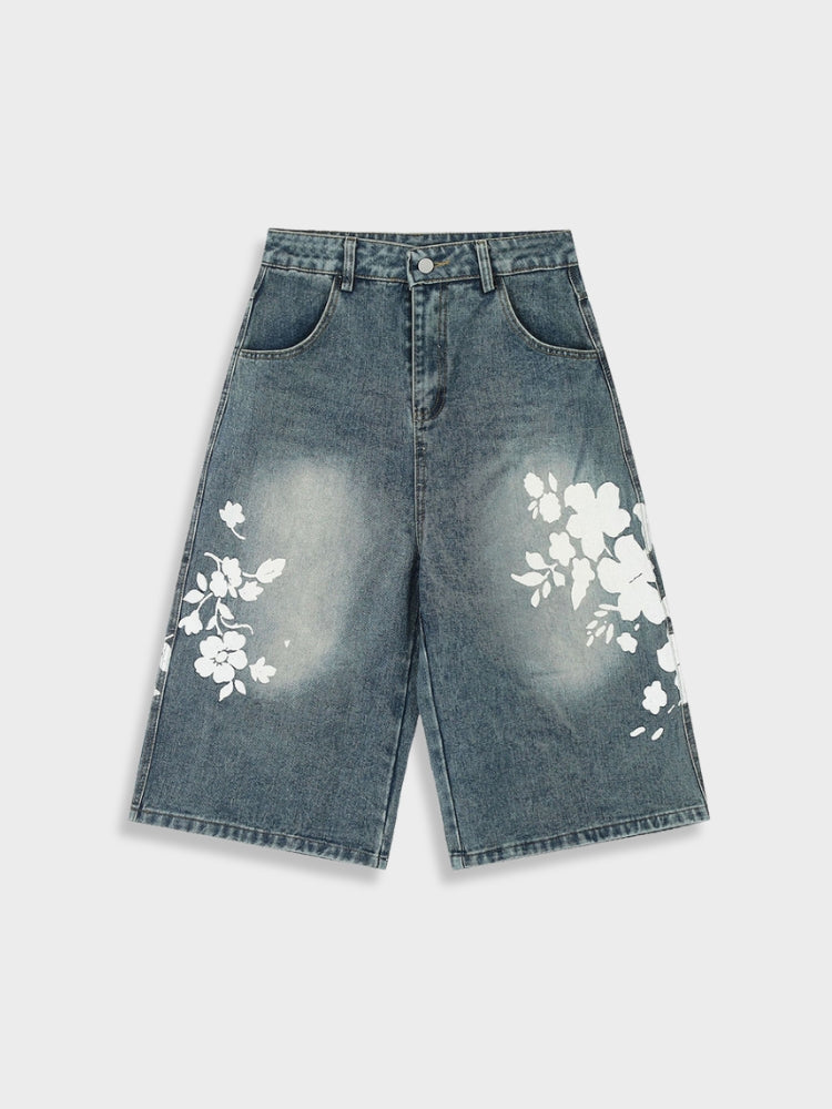 DCRB Floral Jorts