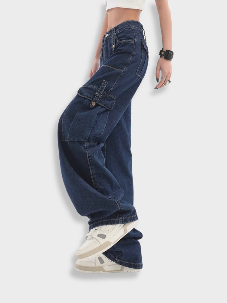 Jean cargo patchwork